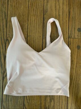 lululemon athletica Blush Pink V-Neck Sports Bralette